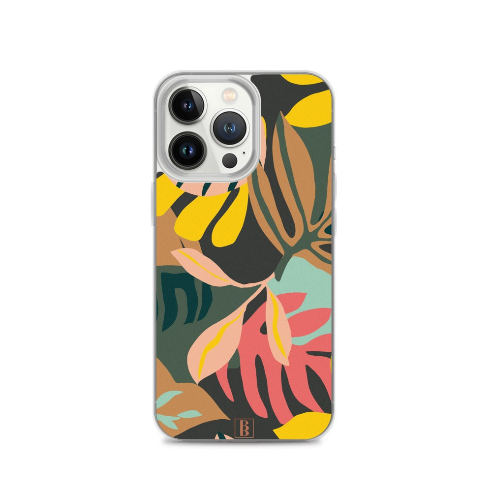 Colorful Plant Print iPhone Case