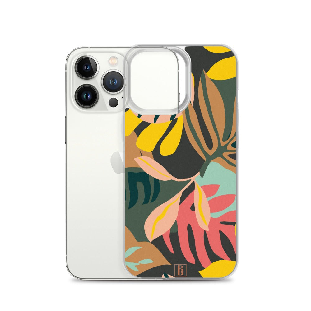 Colorful Plant Print iPhone Case